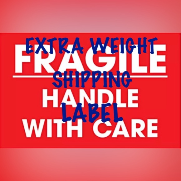 EXTRA WEIGHT SHIPPING LABEL - Picture 1 of 1